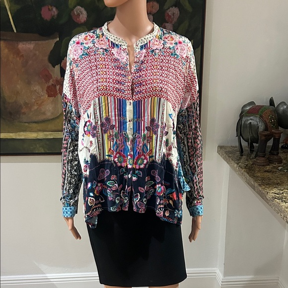 Johnny Was Other - Johnny Was floral print top